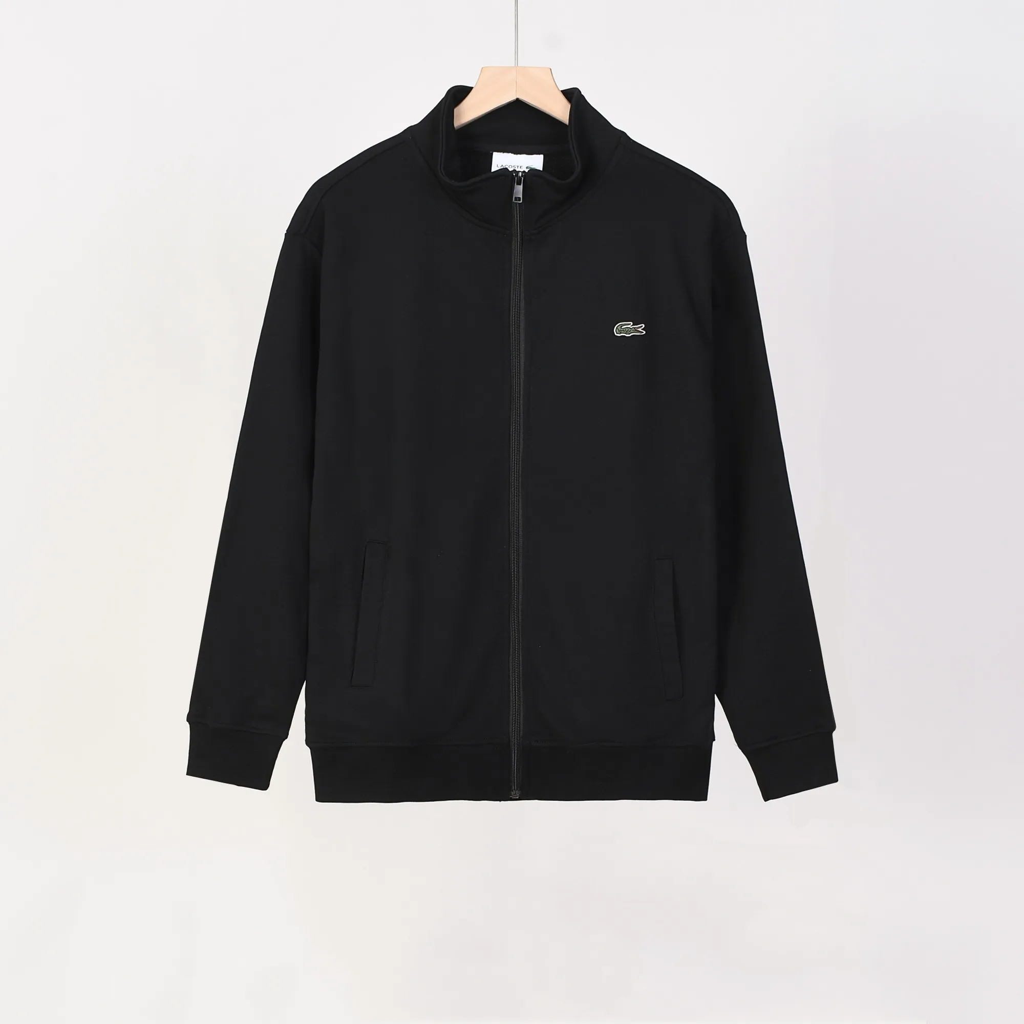 P220 800# crocodile zipper stand collar sweatshirt jacket Color: black gray royal blue Size: M-XXL Fabric: 350g cotton terry